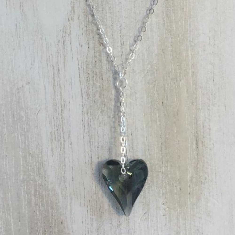 Swarovski Necklace, Crystal Necklace, Silver